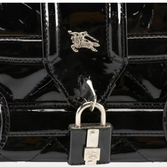 Burberry Leather Shoulder Buckle Studded Shoulder Bag - Picture 4 of 6